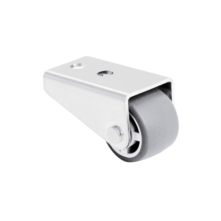 KARWEG Ø25 mm Kastenbockrolle, weiche Lauffläche – ideal für harte Böden, 1x Rad.