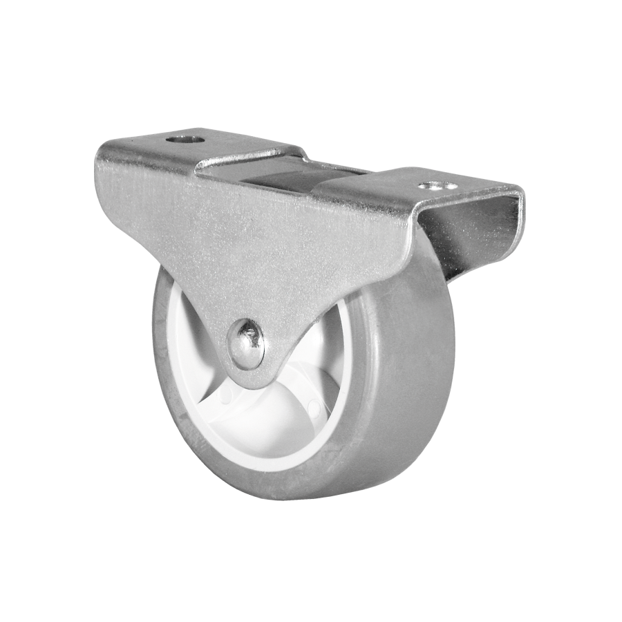 Ø 50 mm Kastenbockrolle, weich, von KARWEG: perfekt für harte Böden und Roll- bzw. Schiebetüren.