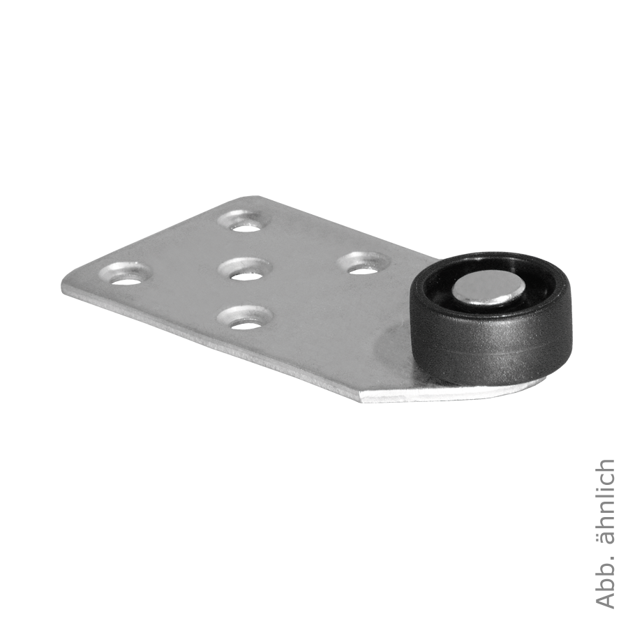 Kopfteilrolle 101 x 53 mm, Ø 40 mm, harte Rolle, Metallhalterung, KARWEG GmbH & Co. KG.