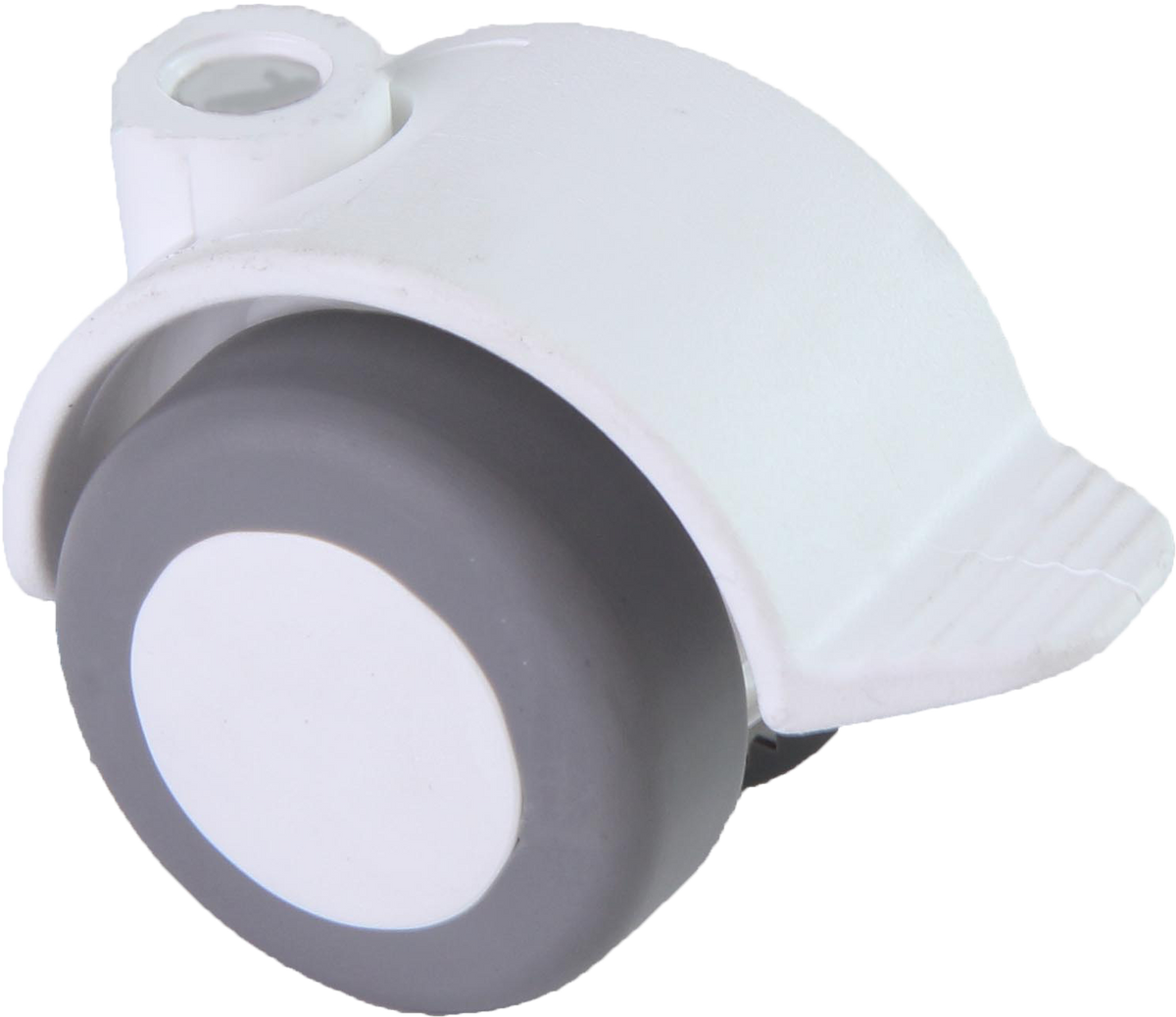 KARWEG Doppelrolle Ø 40 mm, grau/weiß, weich, mit Feststeller und 8-mm-Bohrung für empfindliche Böden.