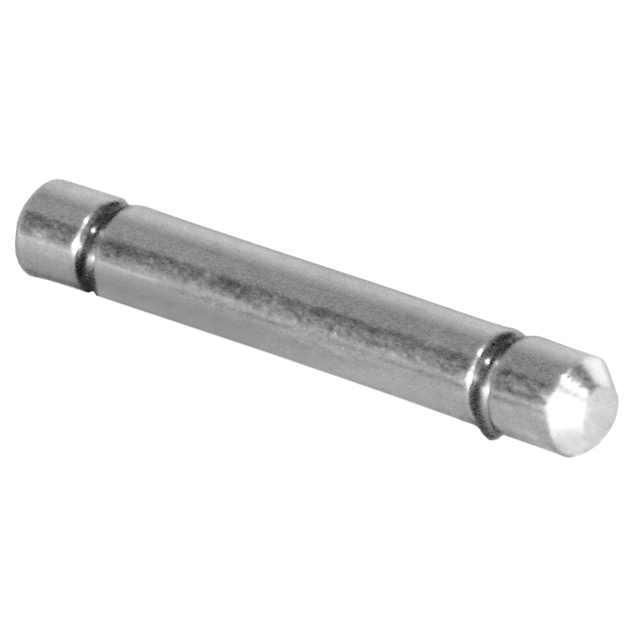 Klemmringstift Ø 8x58 mm von KARWEG auf hellgrauem Hintergrund, verzinkt, mit Fase.