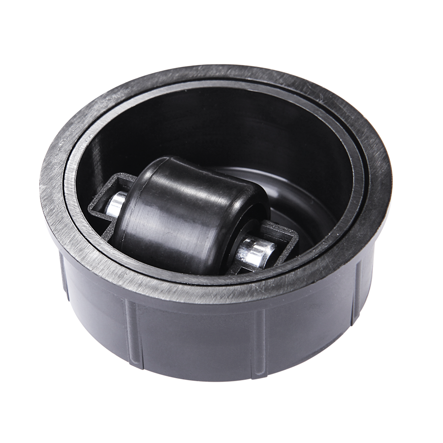 KARWEG Lenkbare Stollenrolle Ø 25 mm, harte Lauffläche, ideal für Teppichböden.