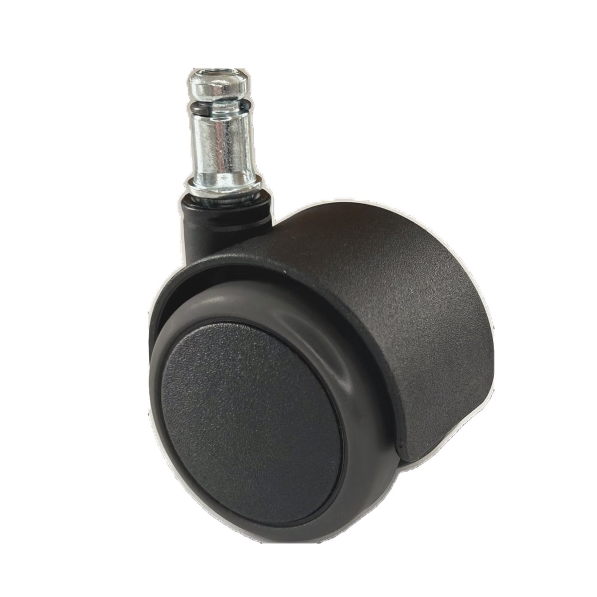 KARWEG Satz Bürostuhlrollen Ø 50 mm, 10 mm Stift, 5er-Set, für alle Bodenbeläge, schwarz.