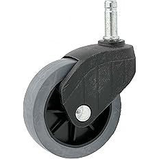 Grau/schwarze Lenkrolle, Ø 75 mm, Schaft Ø 10 mm, für Kärcher S 4/S 6 Twin von KARWEG GmbH & Co. KG.