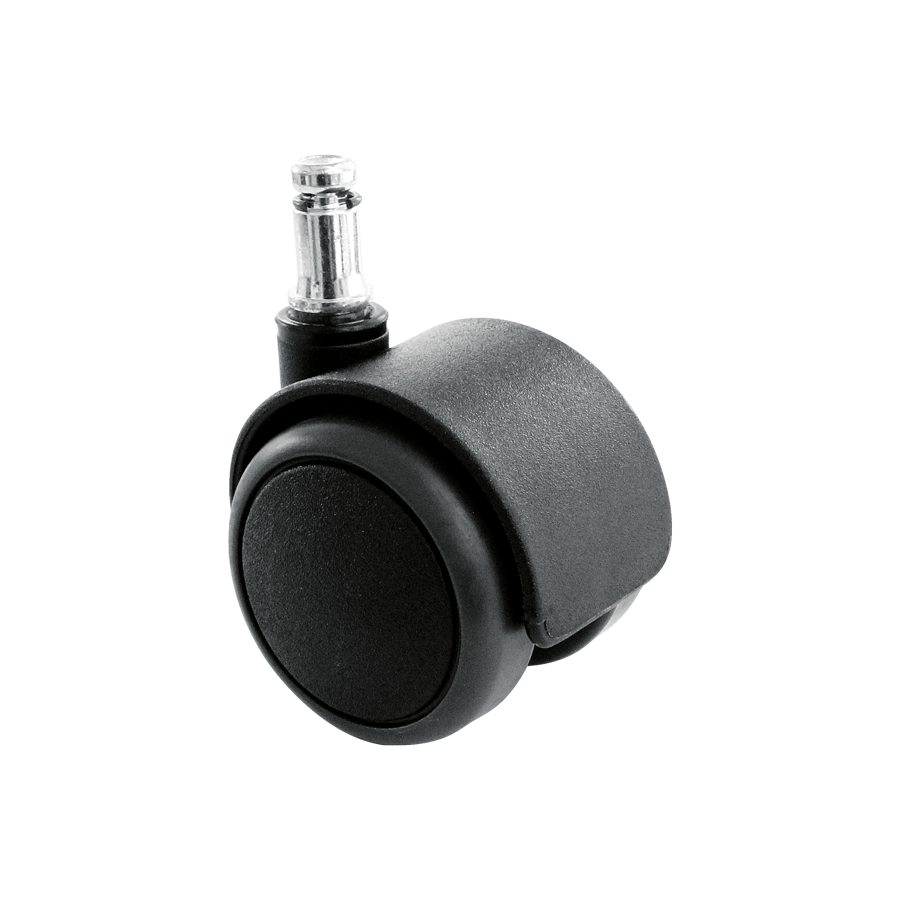 KARWEG Bürostuhlrollen Ersatz 50/65 mm, Stift 10/11 mm, leise Rollen für Büro und Zuhause.