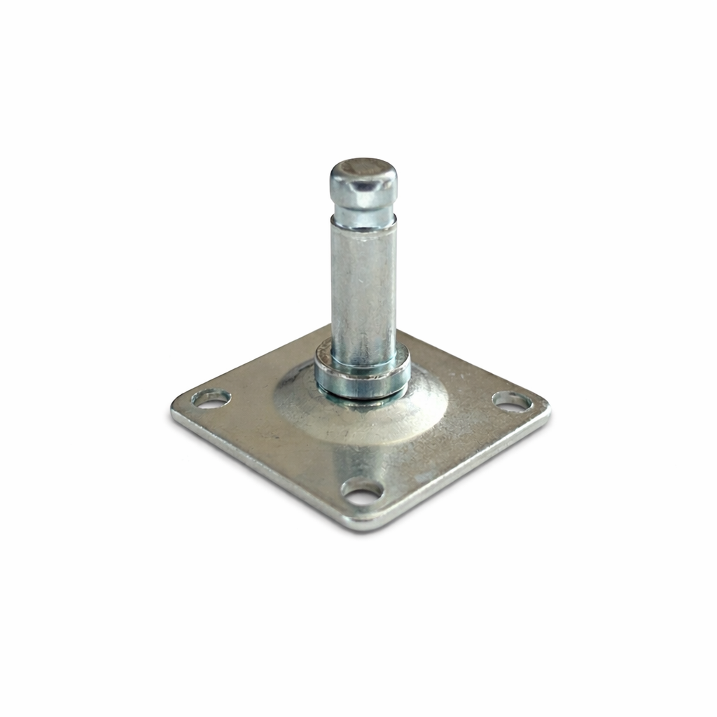 Anschraubplatte 42 × 42 × 2 mm, Bohrung Ø 10 mm, verzinkt, KARWEG GmbH & Co. KG, RASTER.