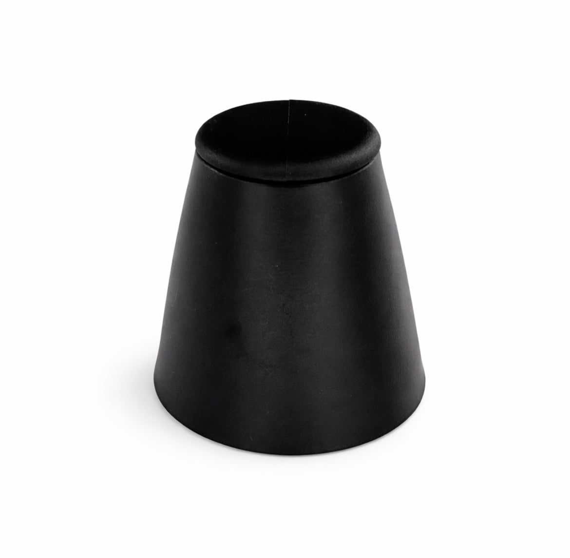 KARWEG Möbelgleiter, schwarz, Kunststoff, Ø 55 mm, 57 mm hoch, Bohrung Ø 6 mm.