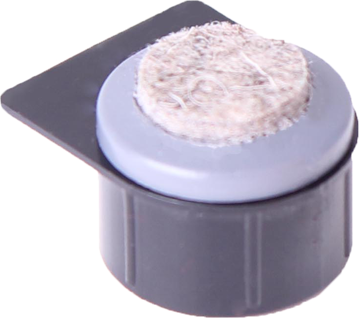 KARWEG Stollengleiter mit Filzauflage und Fahne – optimaler Bodenschutz für Möbelfüße.
