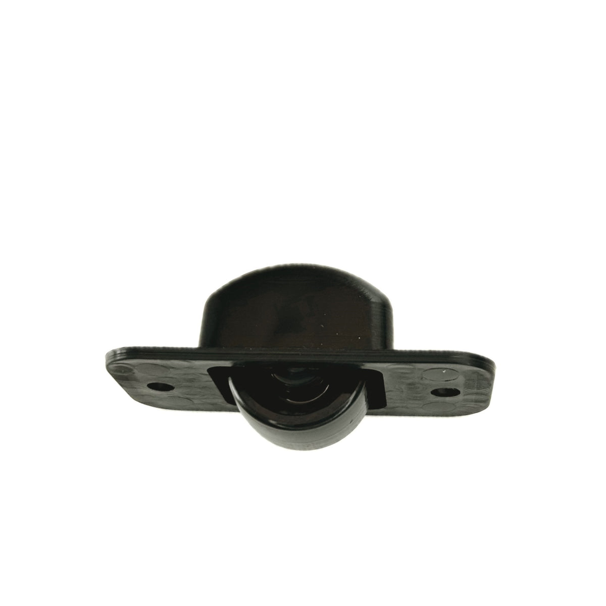 KARWEG Bettkastenrolle, schwarz, Kunststoffgehäuse, harte Lauffläche, Ø 25 mm, Stahlachse 8 mm.