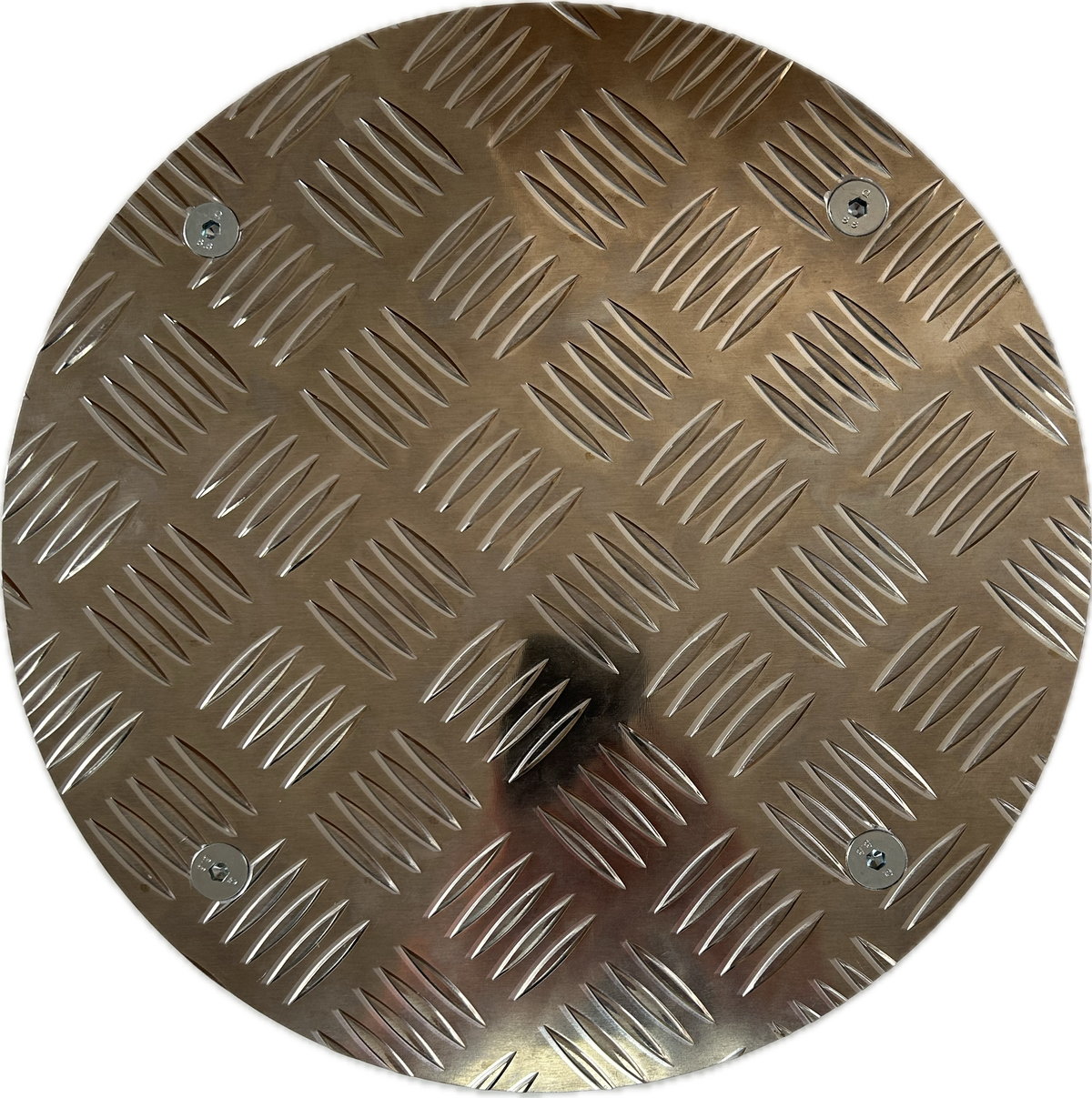 KARWEG Pflanzenroller, Ø 300 mm, Aluminium-Riffelblech, 4 Rollen à Ø 50 mm, montagefertig.